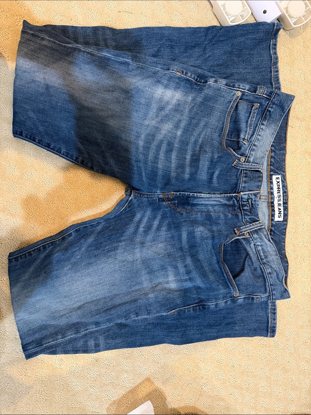 Express Men's Medium Blue Relaxed Jeans